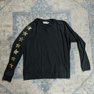 Nation LTD Gold Stars Sleeve Shirt
